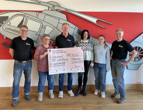 Scheckübergabe bei der DRF